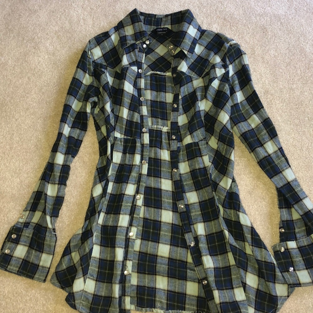 Plaid flannel shirt